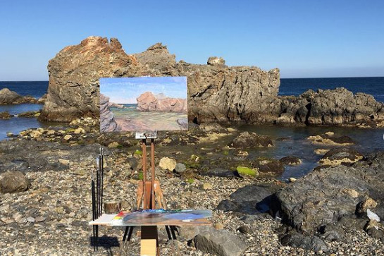 Enjoying Seascapes Plein Air Oil Painting